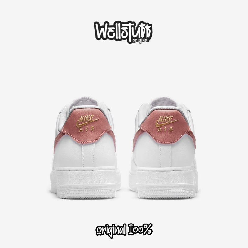 white and rust pink air force 1