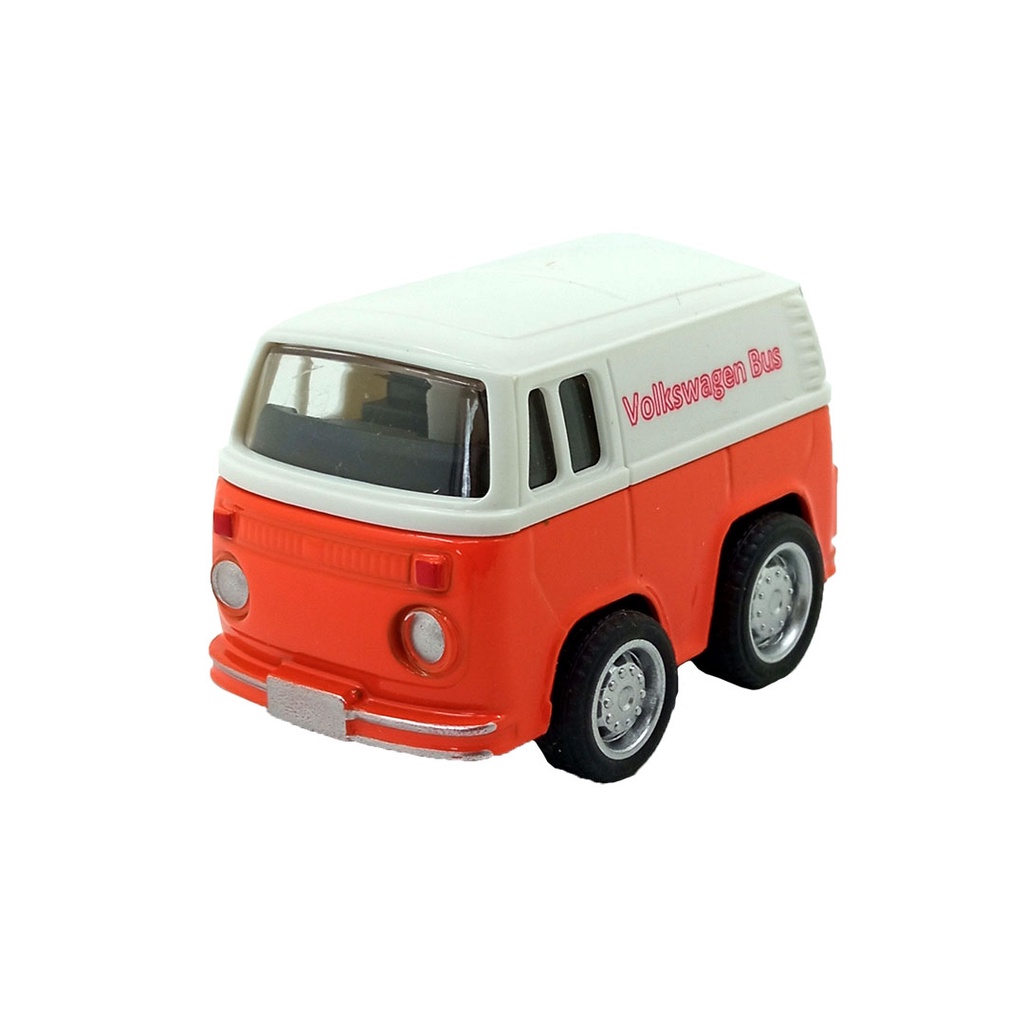 Toy Addict 2-In-1 Mini Bus DieCast Mobil Pullback Mainan Anak