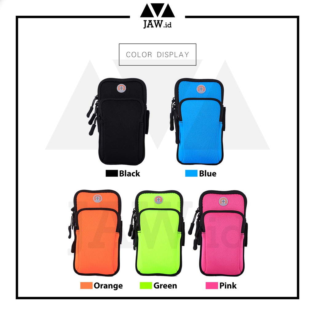 Tas Lengan Jogging / Tas HP Sepeda / Armband Olahraga Waterproof