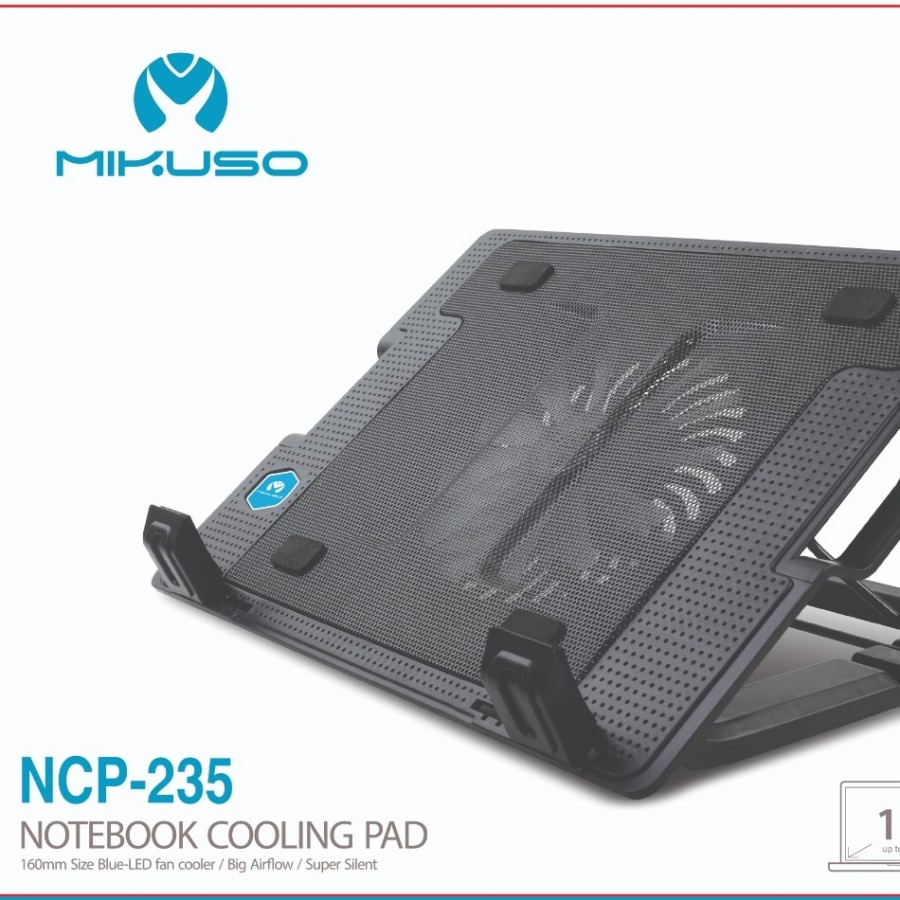 Cooler Pad MIKUSO NCP-235 Cooling Pad Notebook 17&quot; Fan 160mm With LED
