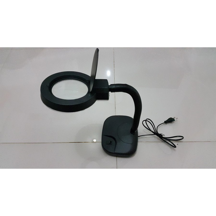 Kaca Pembesar Magnifying Lamp Model Flexible Neck