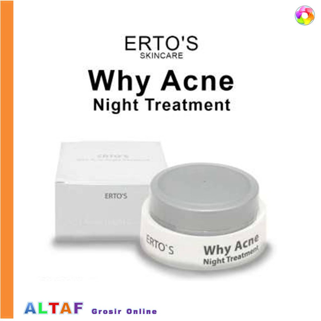 Ertos Why Acne Night Cream Treatment Erto S Krim Malam Bpom Erto S Skincare Original Indonesia