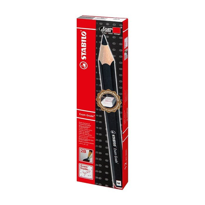 

STABILO Exam Grade Pensil Kayu 2B Hitam Ujian Pencil UNBK 12pcs