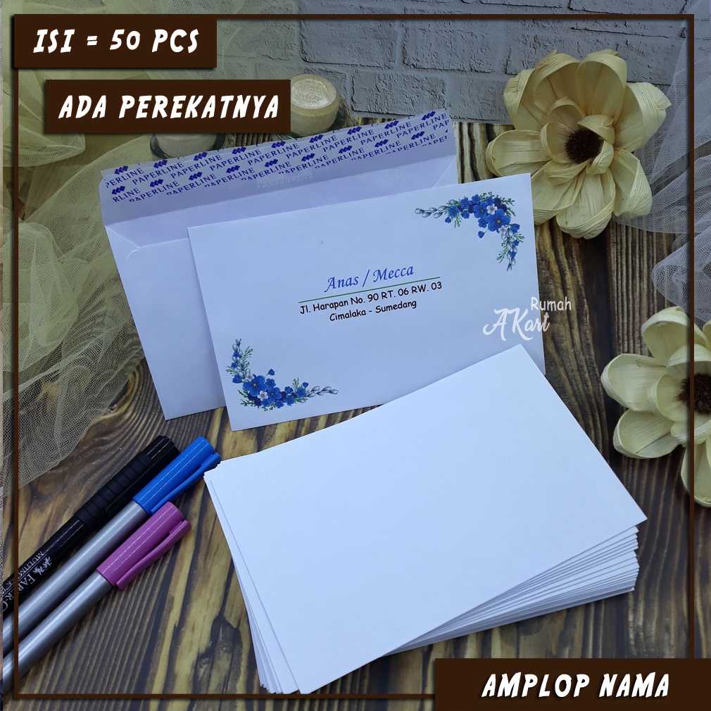 

[50 PCS] Custom Nama Amplop Kondangan, Amplop Sumbangan, Angpao Nyumbang