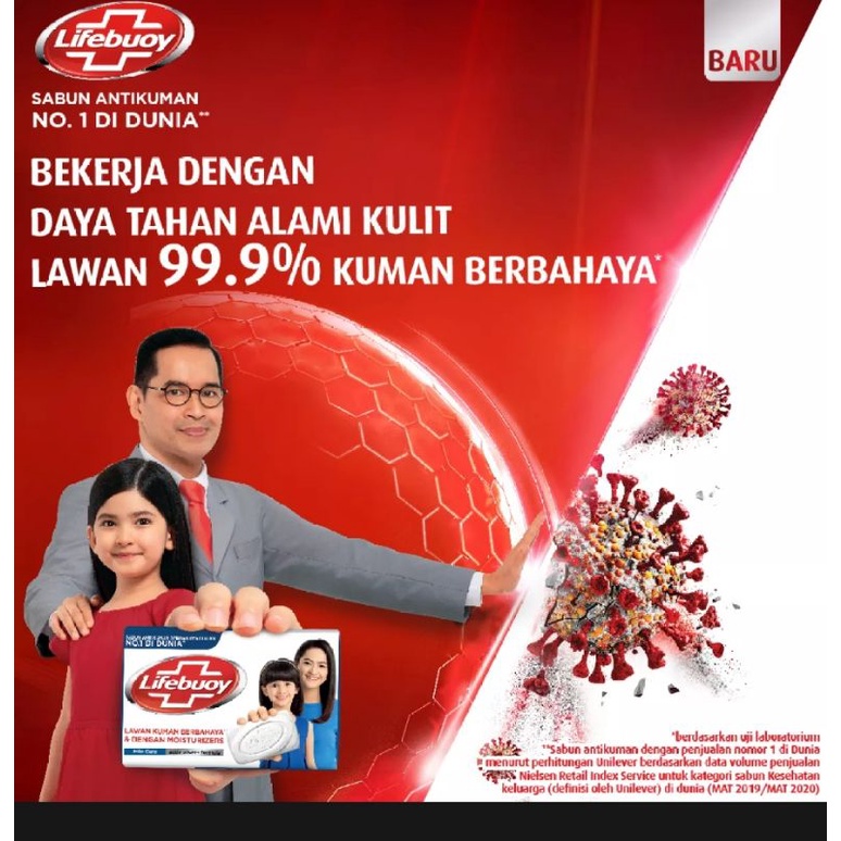 Lifebuoy Sabun Batang Mild Care 110 gr/60g