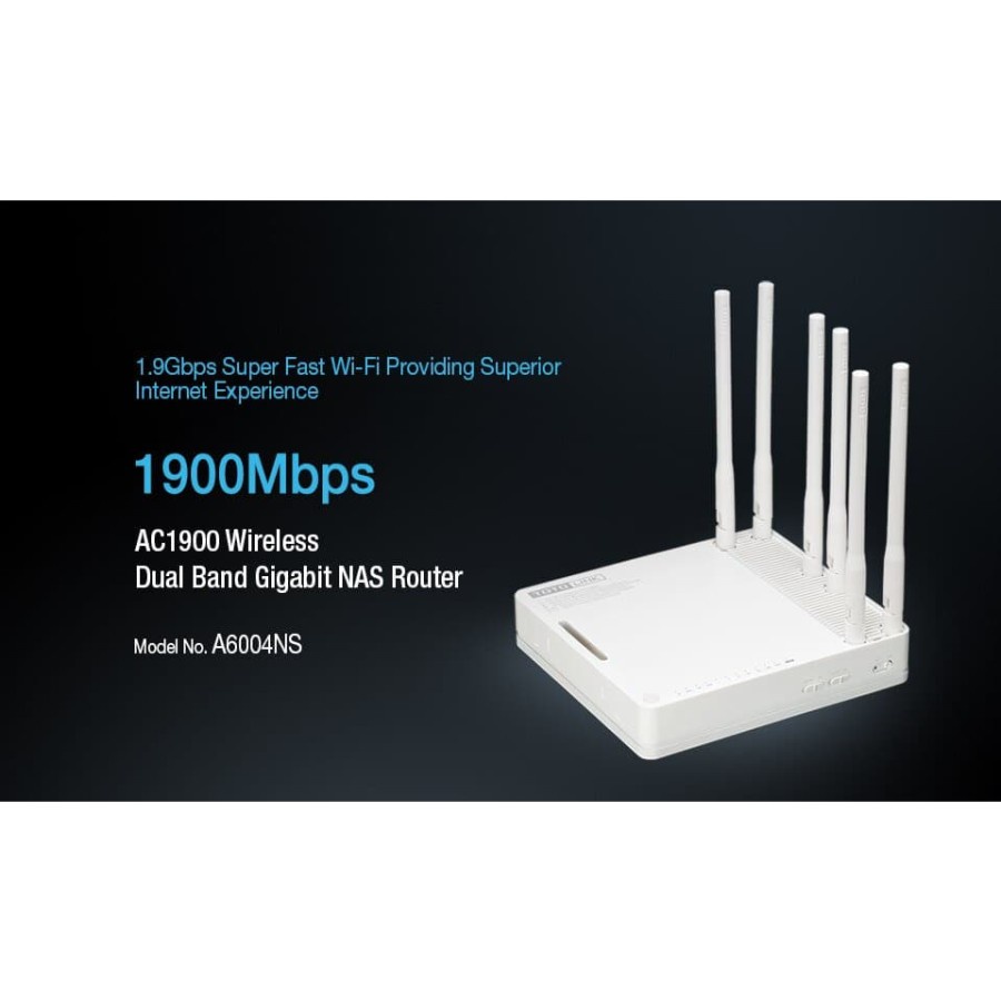 TOTOLINK A6004NS - 1.9Gbps Wireless Dual Band Gigabit NAS Router