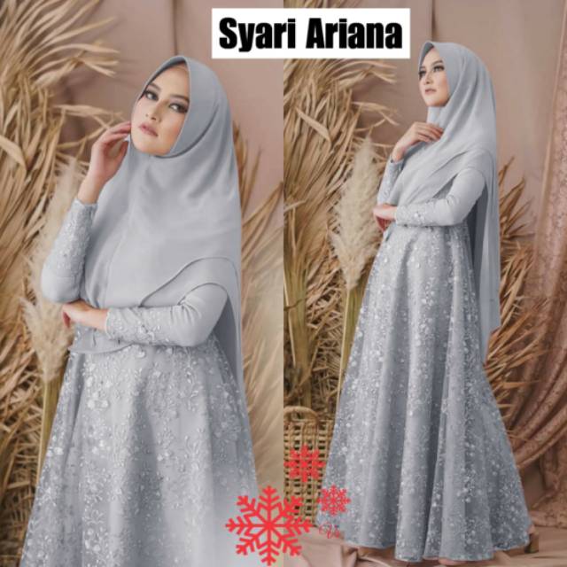 XC - Syari Ariana / Gamis Terbaru /Syari Wanita / Gamis Muslim / Syari Trendy Kekinian / Best Seller