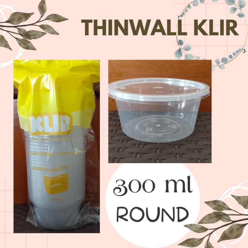 THINWALL KLIR 300 ML / THINWALL ROUND / KLIR 300 ML ROUND BOWL