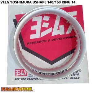 VELG YOSHIMURA U SHAPE 140 + 140 RING 17 BLACK ISI 2 VELG YOSI