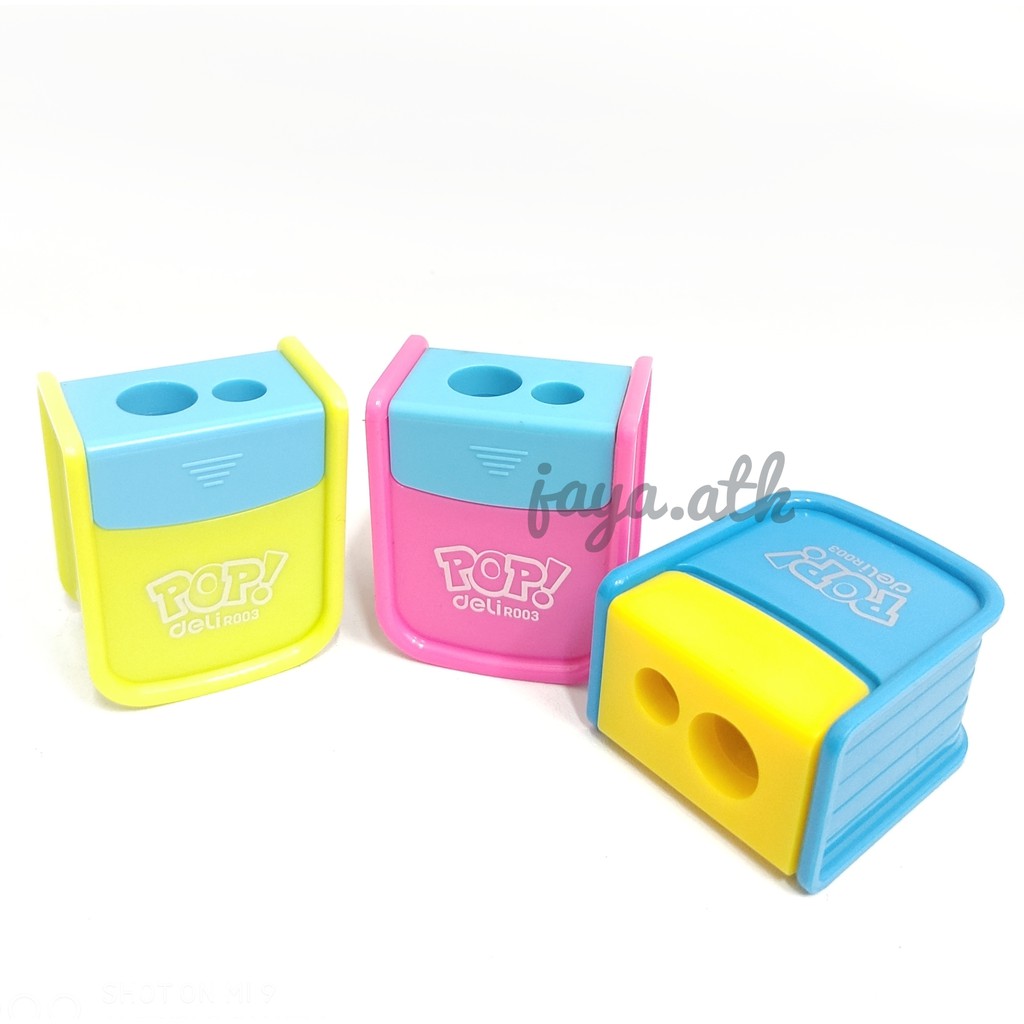 

RAUTAN SERUTAN PENSIL LUCU 2 LUBANG SHARPENER ANAK 2 HOLE R00302 DELI LUCU WARNA WARNI