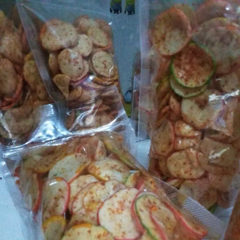 

krupuk seblak kering pedess
