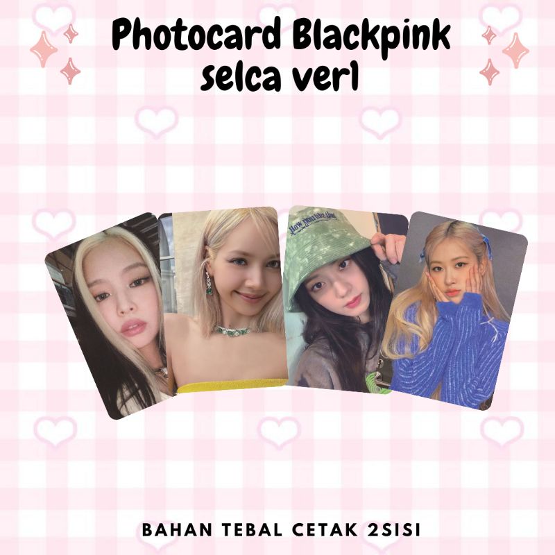 photocard blackpink unofficial fanmade selca