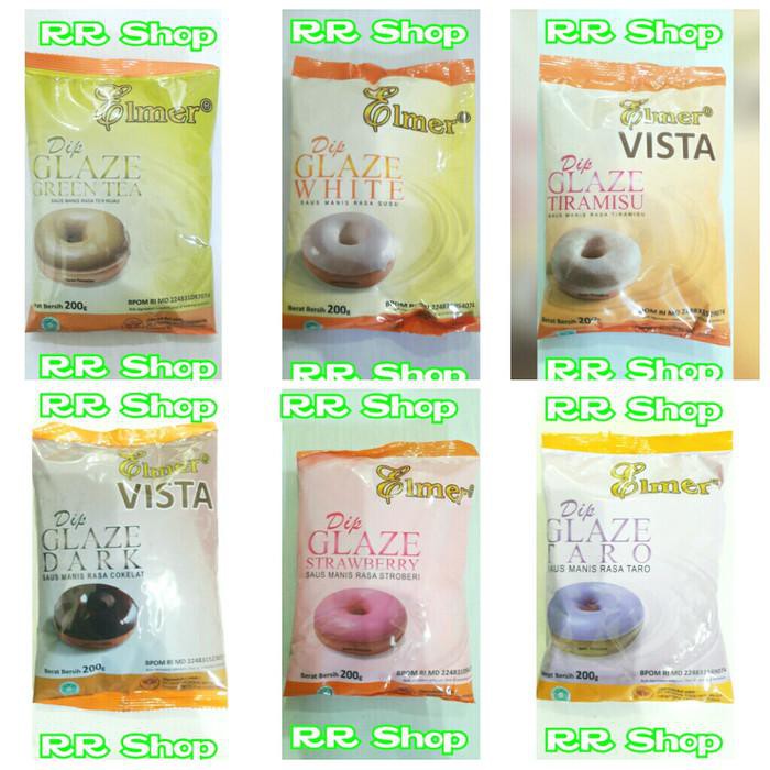 

Elmer Dip Glaze 200Gram Termurah !!Topping Donat | Selai Coklat Glaze - Strawberi