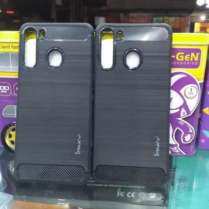 Case Samsung A21 Fiber Carbon Ultimatte Premium Quality