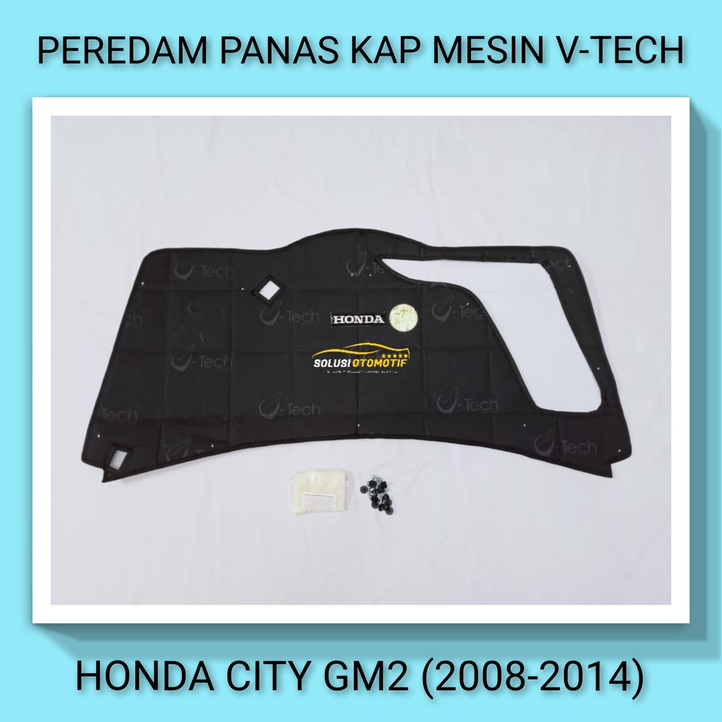 HONDA CITY 2008-2014 GM2 VTECH Ori Pelindung Peredam Panas Kap Mesin Aksesoris Mobil