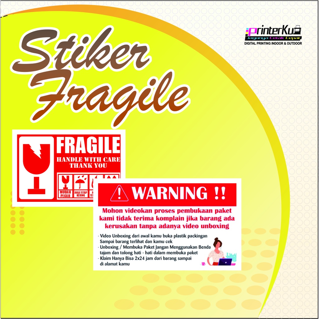 

STIKER FRAGILE UKURAN 8,5 x 6 cm dan 6 x 4 cm MURAH