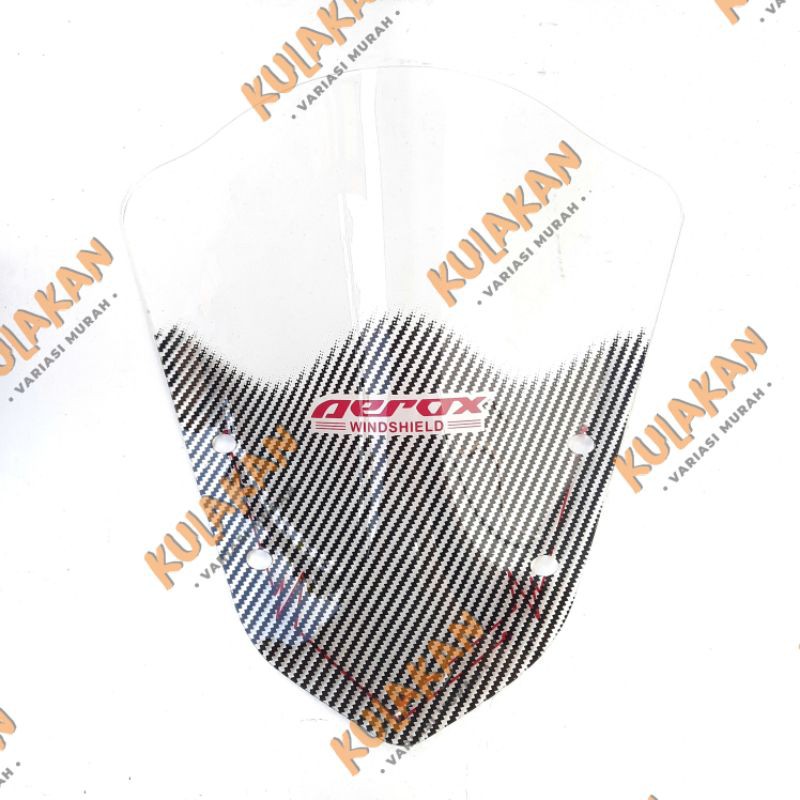 Visor Aerox Karbon Carbon Visor Aerox Bening Jenong Windshield Aerox Sporty New Aerox