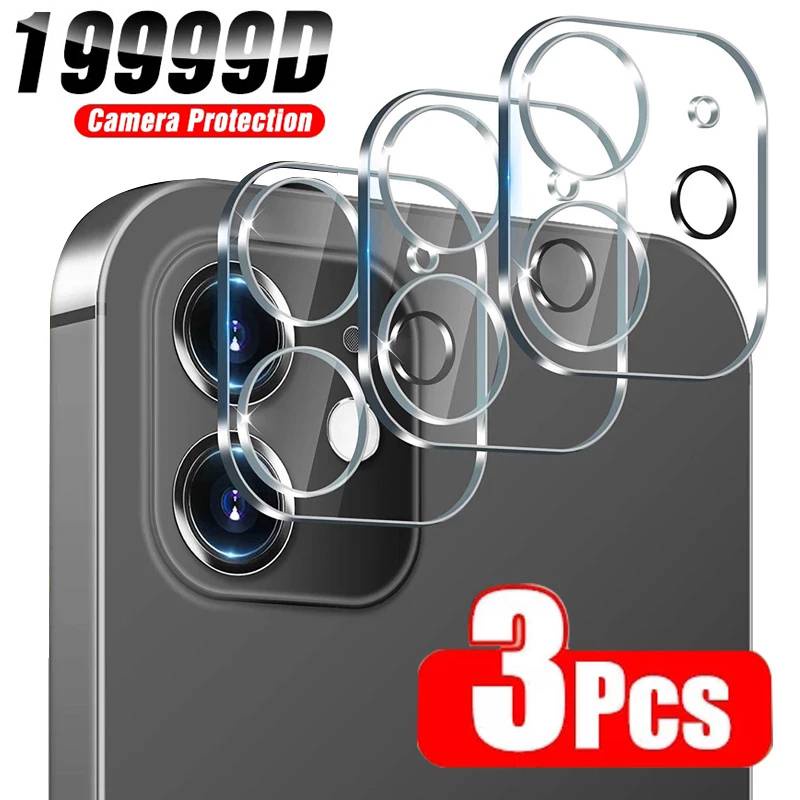 3pcs Pelindung Lensa Kamera Tempered Glass Untuk Iphone 13 Pro Max Mini 13pro Max Xs Xr