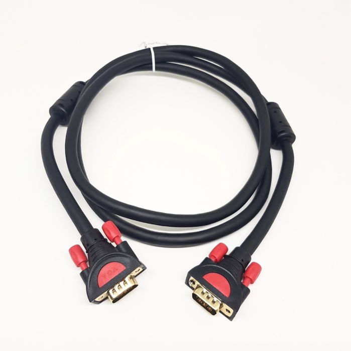 SKU-1070 KABEL VGA 3M 3+9 SUPER HIGH QUALITY GOLD PLATED 3 METER / 3 M