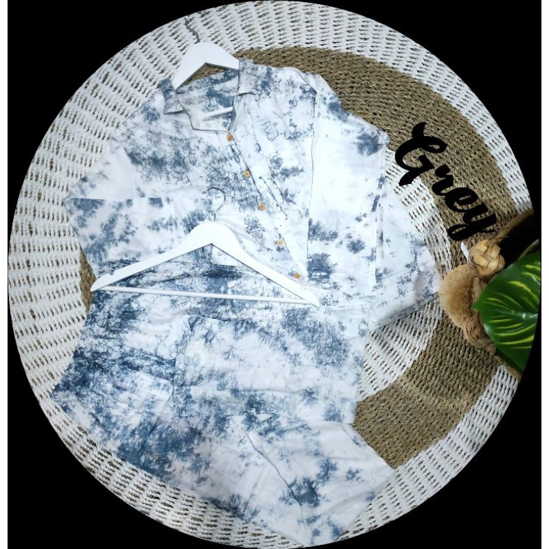 !!! RESTOCK !!! Mav_boutique Piyama Tie Dye Lengan Panjang Jumbo