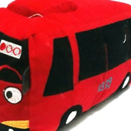 BONEKA  BUS  UKURAN L 18 X 18 X 30 CM