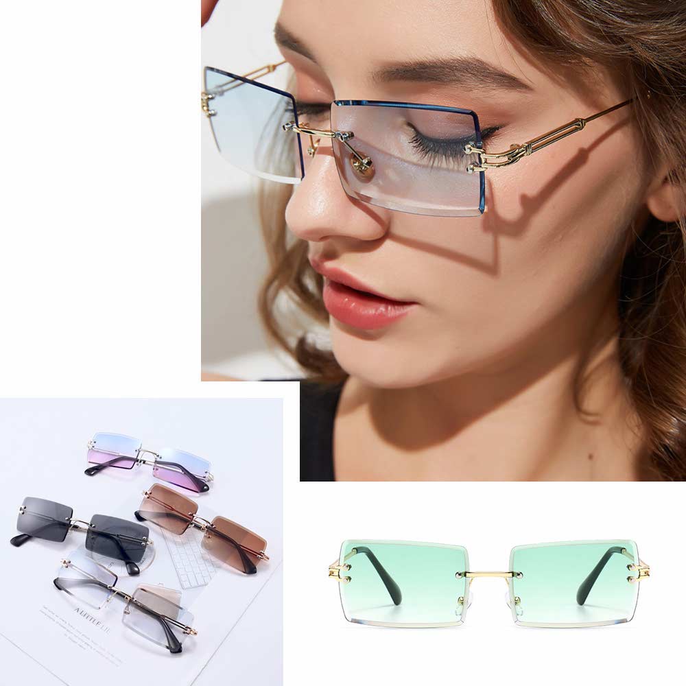 Kacamata UV400 [ Hijau ] Anti Radiasi - Sunglasses Pria &amp; Wanita Korea - HM8102