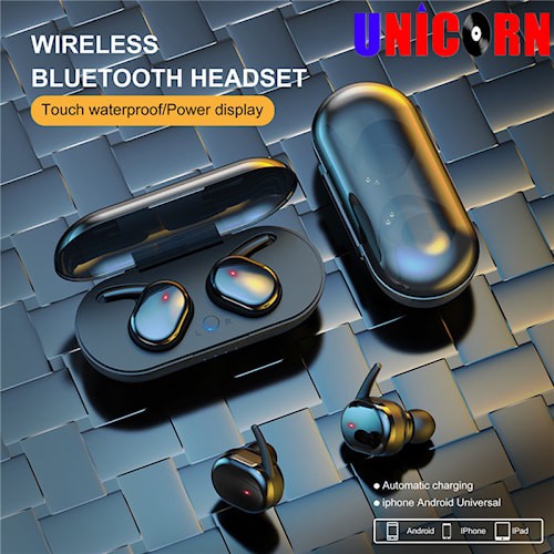 Y 30 Earphone bluetooth 5.0 TWS Headset/Headset Y30 TWS Nirkabel stereo 4D Gaming Noise cancellation