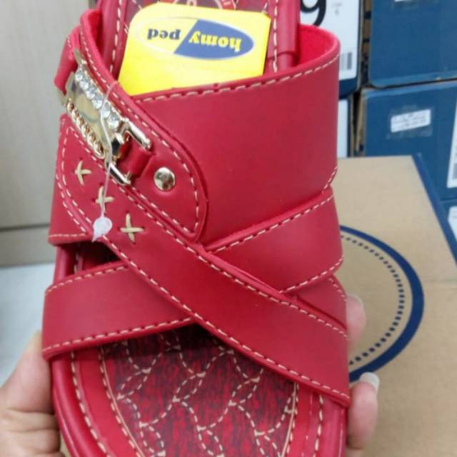 SANDAL SELOP WEDGES 5cm WANITA HOMYPED LEONA