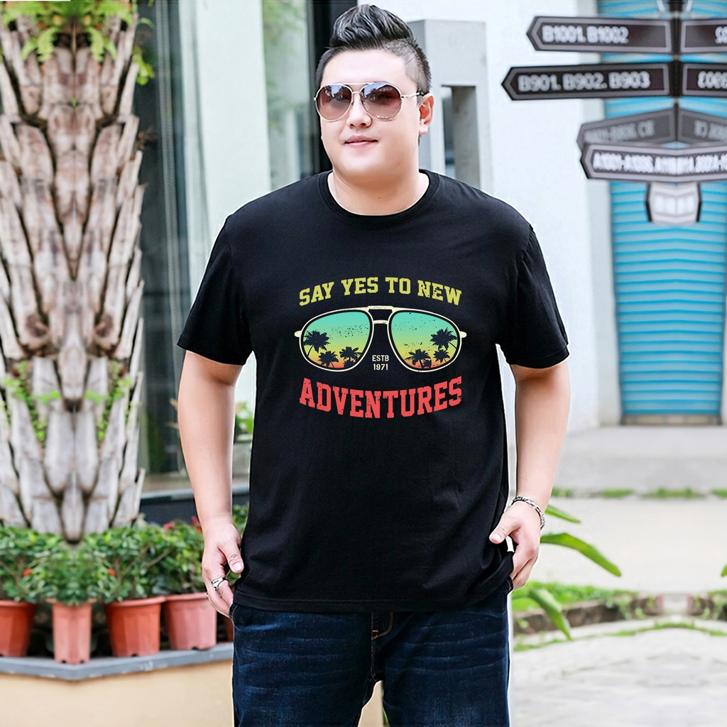 Baju Kaos Pria Jumbo Adventure Tshirt Bigsize XL XXL Distro DTF