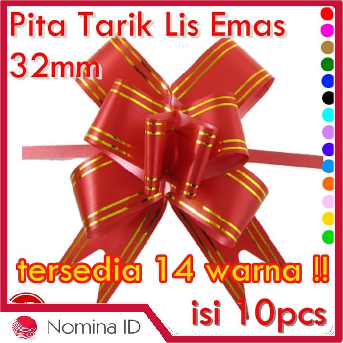 C178 Pita  Tarik  List Emas Serut Besar Hiasan  Parcel 