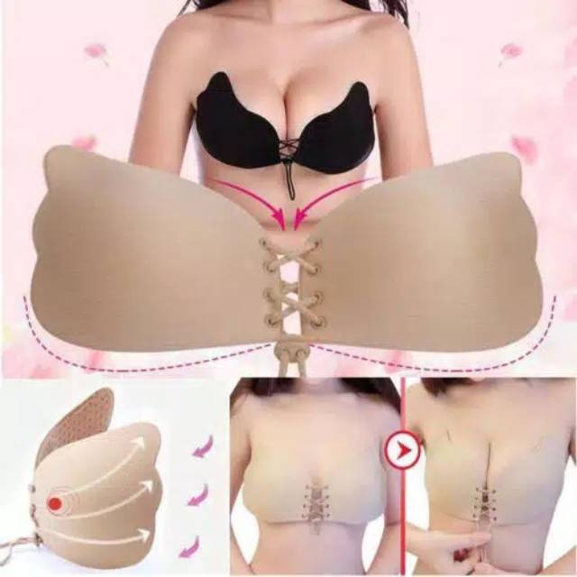 Ready Gojek Ready Bra Tempel Angel Wings Bra Bra Strapless cup A, b, C