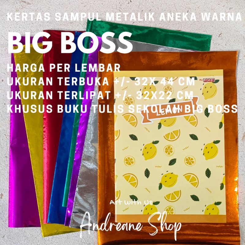 

Kertas Sampul Big Boss Kampus METALIK (1 lembar)