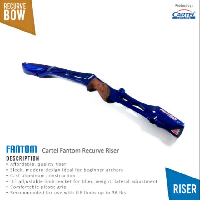 Cartel Fantom Recurve Riser