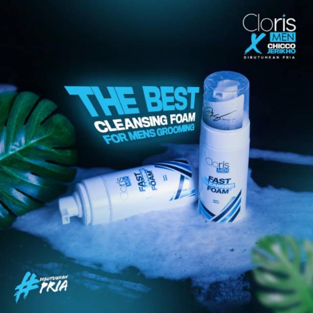 Clorismen Cloris Fast Cleansing Foam For Men (sabun pembersih muka / wajah pria)