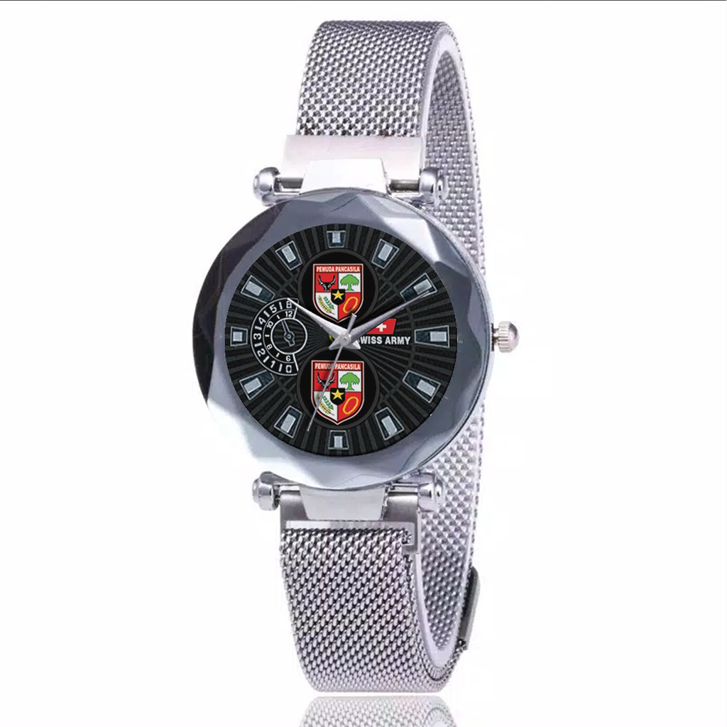 Jam Tangan Wanita Custom - Srikandi PEMUDA PANCASILA Free Box &amp; Batre Cadangan