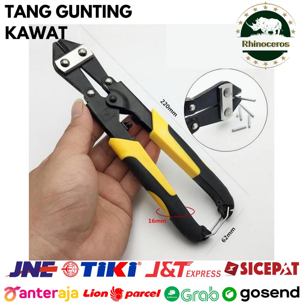 Tang Gunting Kawat Besi Kabel Pemotong Baja Bolt Cutter 8 Inch