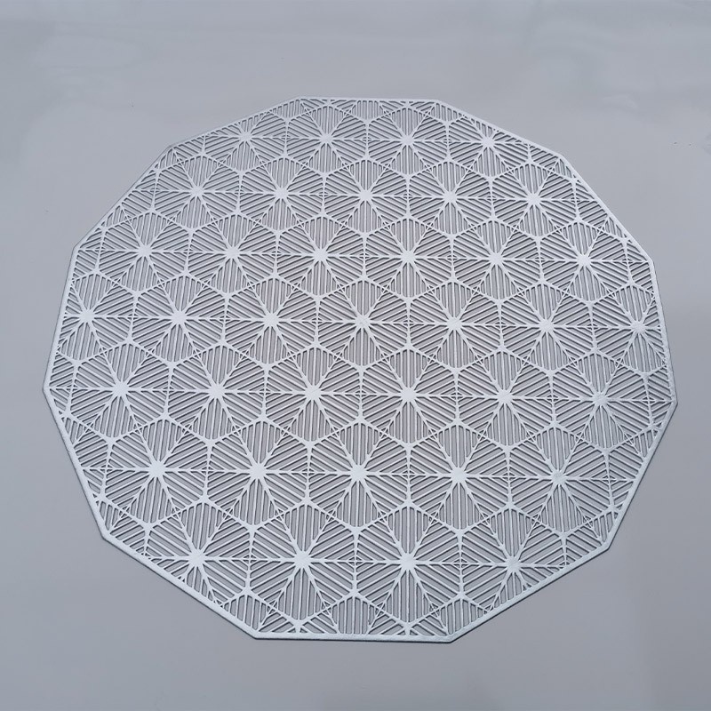 PVC Polygon Placemat /Tatakan Alas Piring Meja Makan Anti air Panas