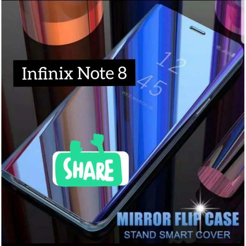 FLIP MIRROR INFINIX NOTE 8-Case Sarung