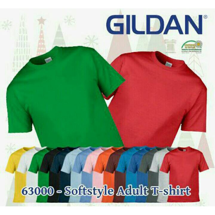 OmBotak Kaos Polos Gildan Softstyle 63000 ukuran S M L XL OmBotak Kaos Polos Gildan Softstyle 63000 ukuran S M L XL