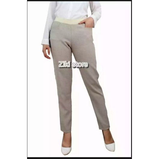Celana kerja wanita/celana kerja wanita pinggang karet