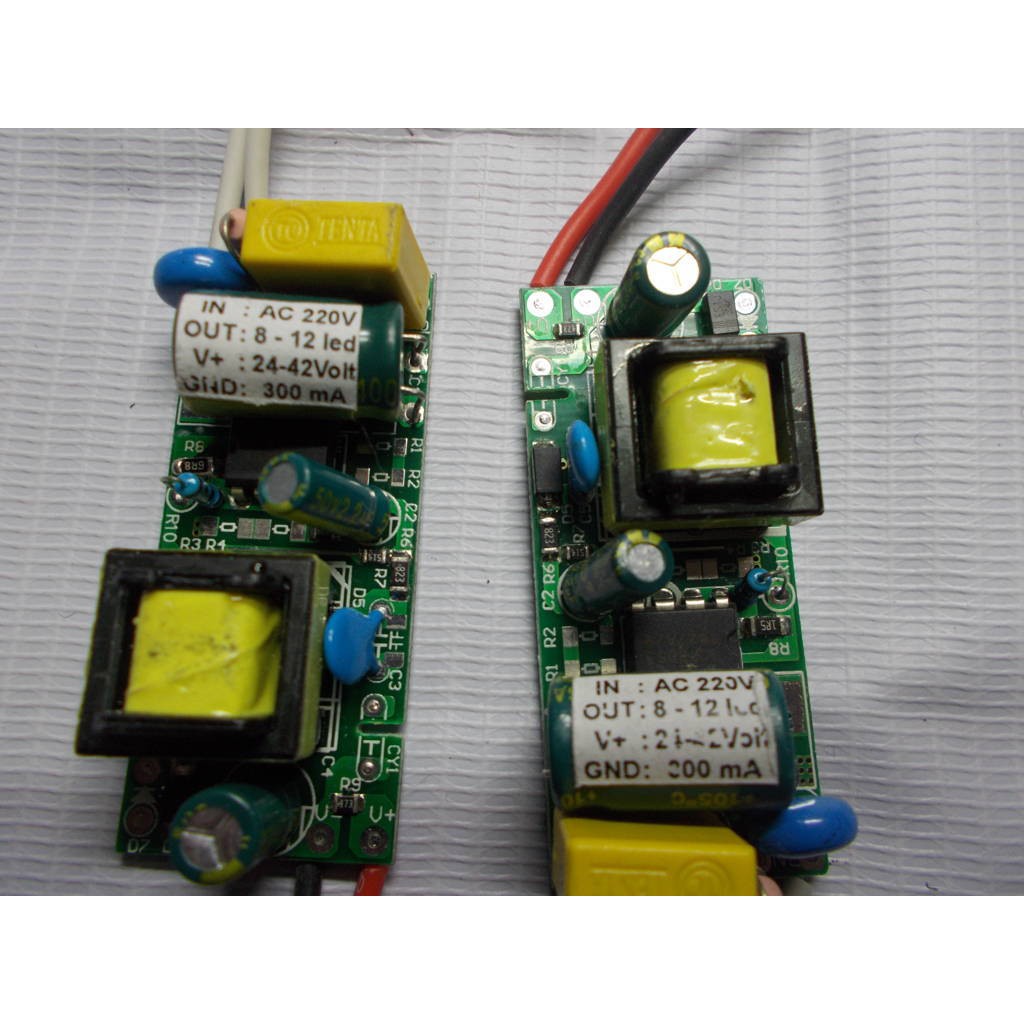 LED Driver 8-36 Watt 300 mA AC-DC Untuk rakit lampu HPL