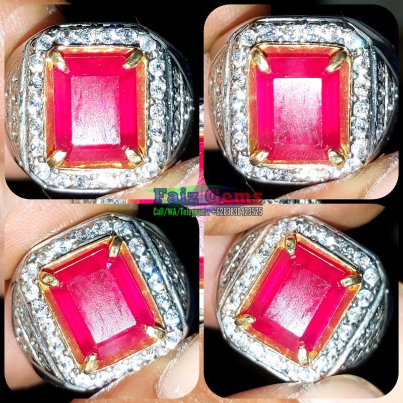 HQ NATURAL RED RUBY 4.84CT TANZANIA - BLUE SPINEL-STAR SAPPHIRE-GREEN EMERALD-YELLOW ZIRCON-TSAVORIT