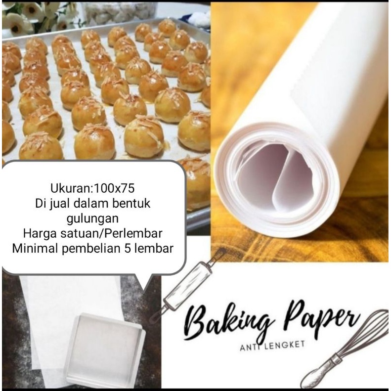 

Kertas Roti/Kertas Minyak/Kertas Kue/Baking Paper warna purih