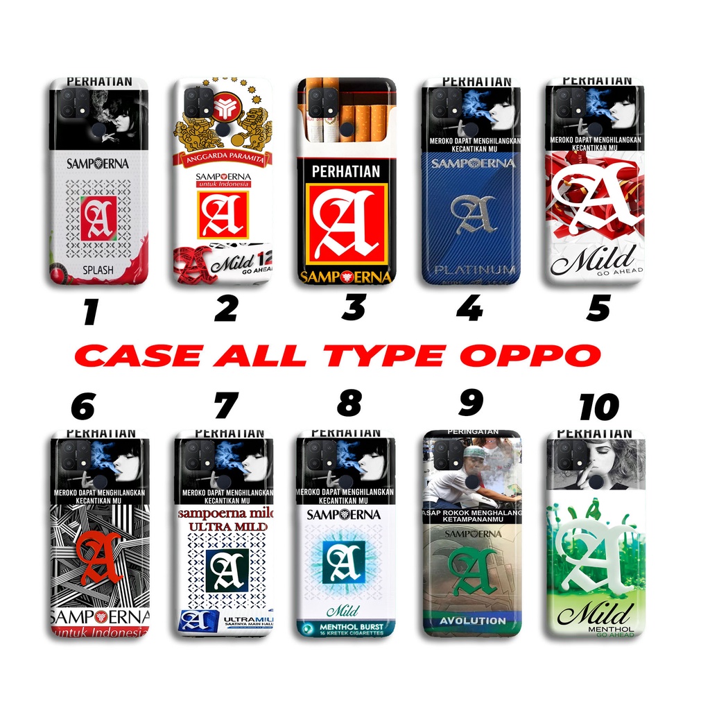 Jual [ST8] CASE FOR ALL TYPE OPPO MOTIF ROKOK | FOR ALL TYPE HP OPPO