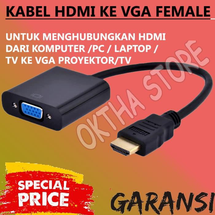 Terbaik Konverter / Converter Hdmi To Vga / Kabel Hdmi To Vga Murah