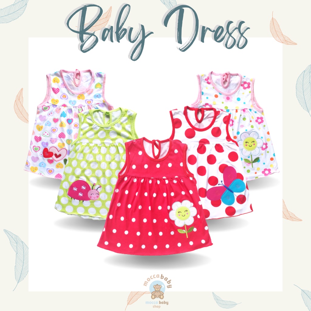 MBSS - Dress DEAR SUNNY Bayi Perempuan / Baju Bayi Cewek / Pakaian Bayi Perempuan Lucu / DS13