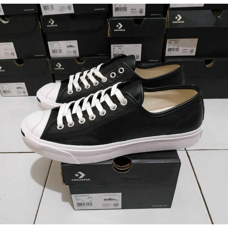 Converse Jack Purcell Leather Black ORIGINAL BNIB RESMI