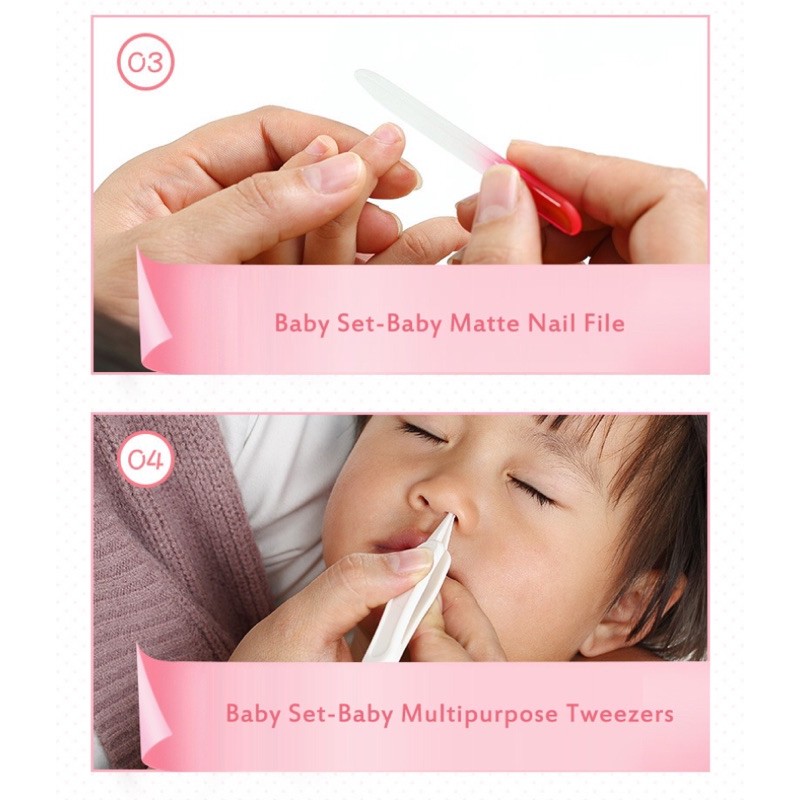 IMPORT Gunting Kuku Bayi Set 4in1 Komplit Menicure Baby Nail Cutter Import Baby care Safe