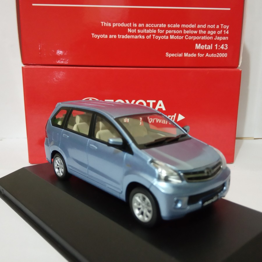 DIECAST AVANZA G LIGHT BLUE MINIATUR MOBIL TOYOTA AVANZA G BIRU HARGA MURAH