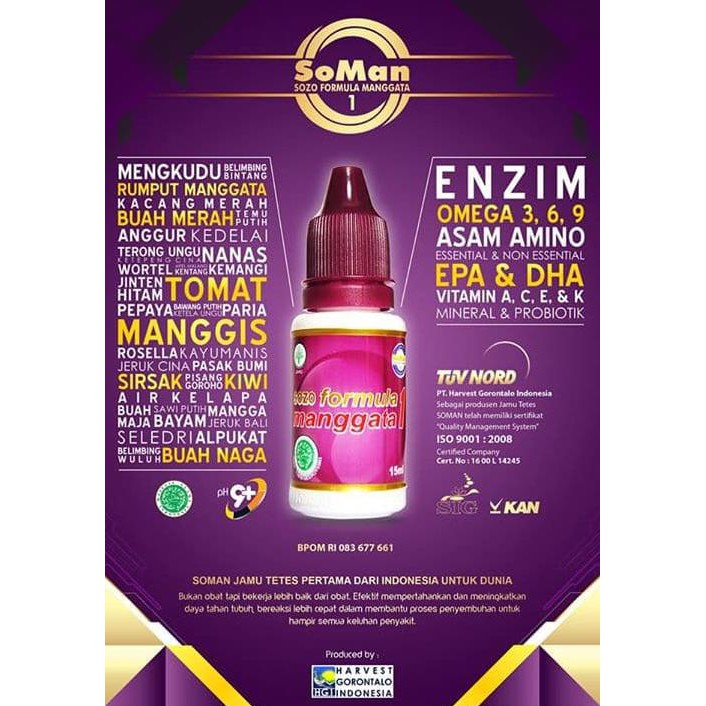 Turun Harga Obat Herbal Jamu Tetes Sozo Formula Manggata 1 Soman 1 Satuan 964879 Shopee Indonesia
